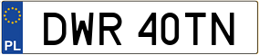 Truck License Plate